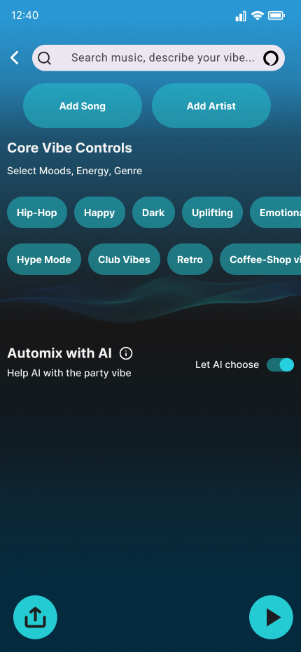AI mixing the collaborative playlist